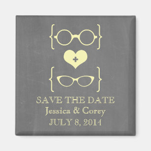 Aimant Tableau noir de lunettes Geeky Enregistrer l'aiman