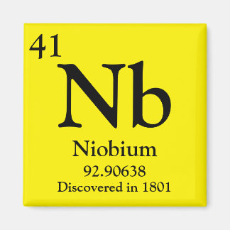 Aimant Tableau périodique du niobium
