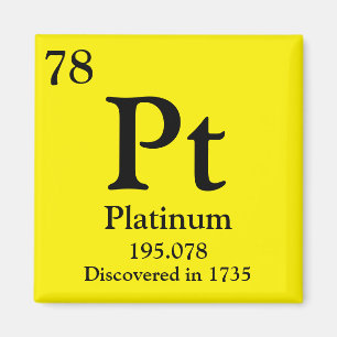 Aimant Tableau périodique platine