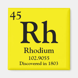 Aimant Tableau périodique rhodium