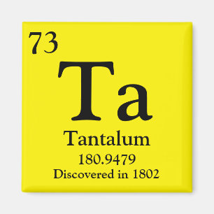 Aimant Tableau périodique Tantalum