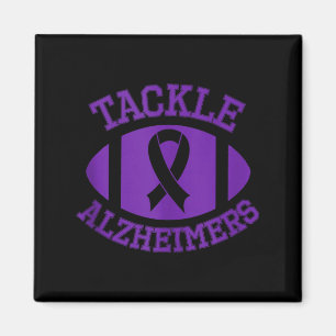 Aimant Tackle alzheimers lutte fin soutien mois violet