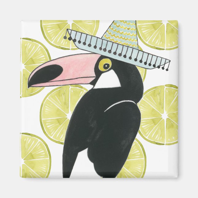 Aimant Taco à propos d'amour | Toucan Sombrero (Devant)