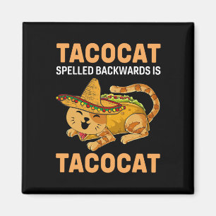 Aimant Tacocat drôle écrit à rebours est Tacocat Cinco De