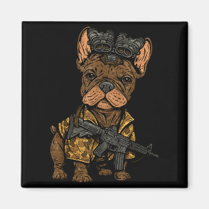 Aimant Tactical Frenchie Drôle Chien Bouledogue Avec Nvg