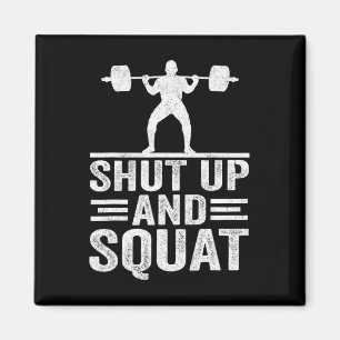 Aimant Tais-Tais Et Squat Drôle Entraînement Salle De Fit
