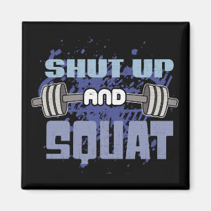 Aimant Tais-Tête Et Squat - Jour De La Jambe - Motivation