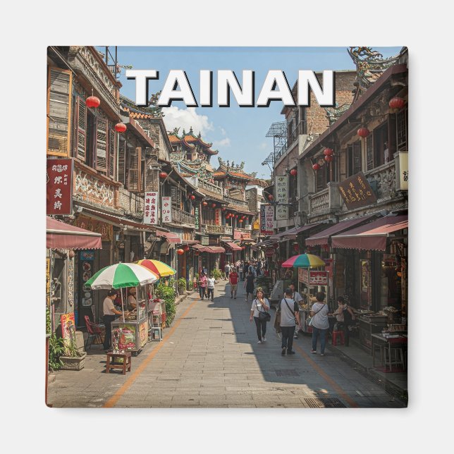 Aimant Taïwan Tainan Street Travel (Devant)