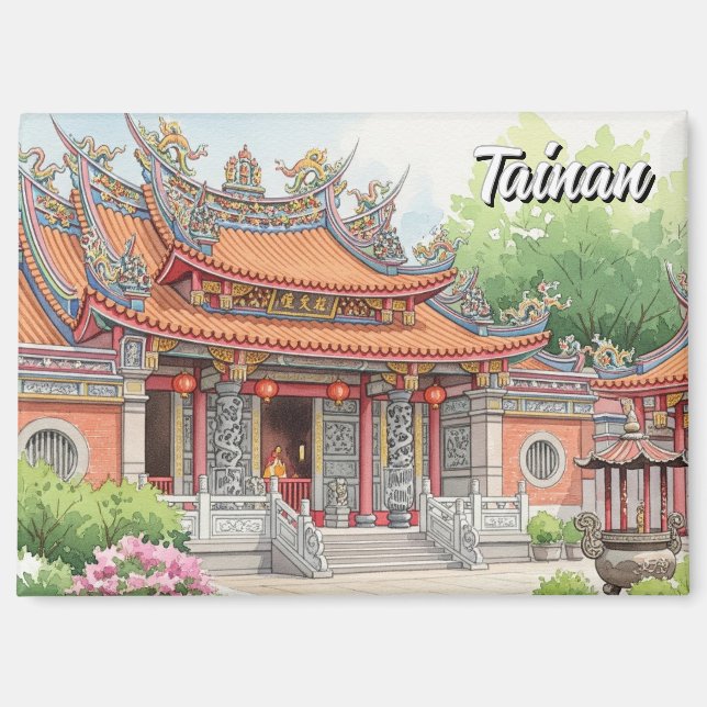 Aimant Taiwan Tainan Temple Travel (Recto)