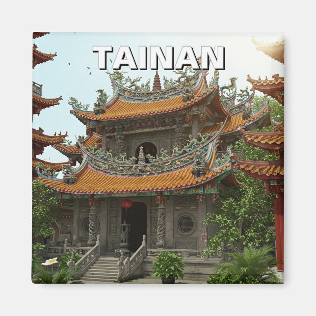Aimant Taïwan Tainan Temple Voyage (Devant)