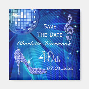 Aimant Talons Aiguilles Étincelants 40e Anniversaire Enre