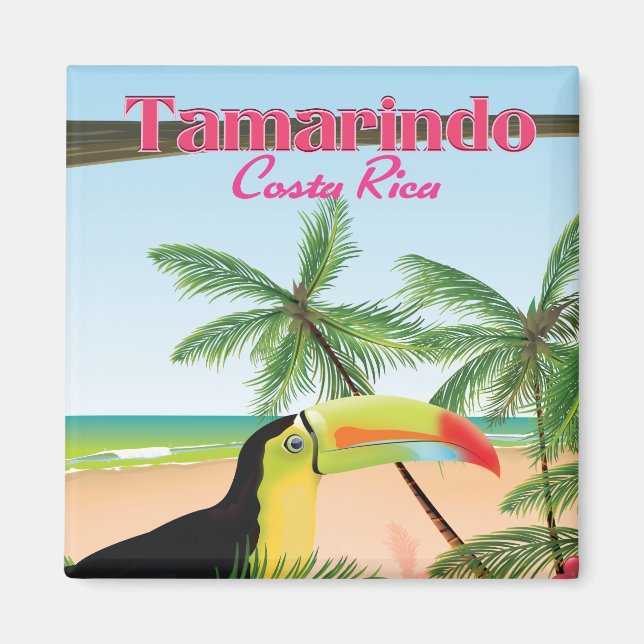 Aimant Tamarindo Costa Rica poster vacances plage (Devant)