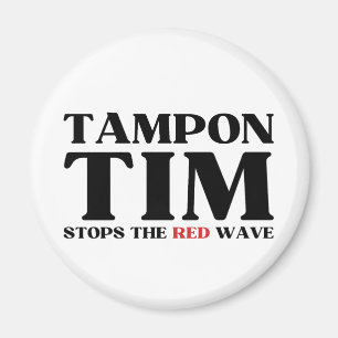 Aimant Tampon Tim Arrêtera Le Red Wave-Tim Walz 2024