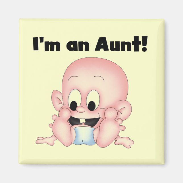 Aimant Tante des nouveaux t-shirts et cadeaux Nephew (Devant)
