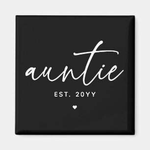 Aimant Tante Elégante Typographie Nouvelle Tante