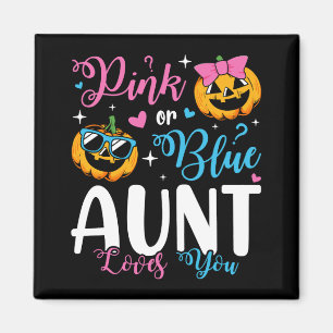 Aimant Tante Rose Ou Bleue Aime Votre Citrouille Bébé Car