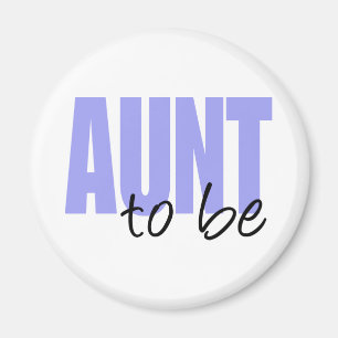 Aimant Tante To Be (police pourpre de bloc)