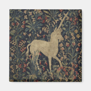 Aimant Tapisserie allégorique de "Millefleurs" avec des