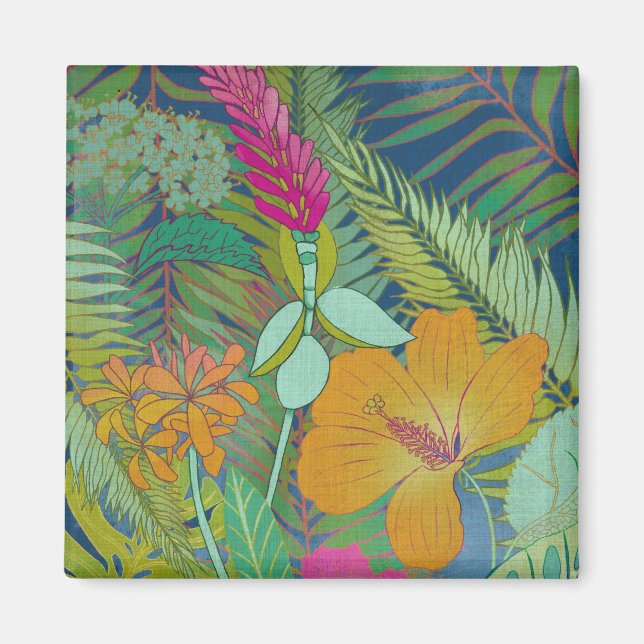 Aimant Tapisserie tropicale II (Devant)