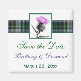 Aimant Tartan et chardon mariage Enregistrer l'aimant de