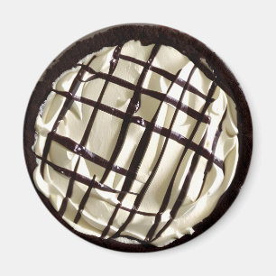 Aimant Tarte à la crème et au sirop de chocolat
