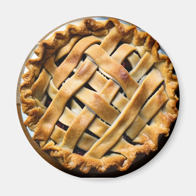 Aimant Tarte à la croûte fantaisie (Devant)