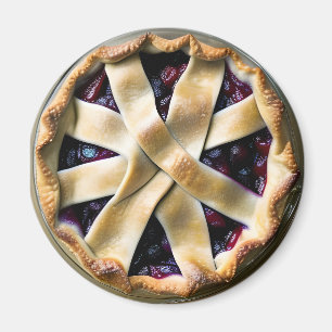 Aimant Tarte aux mûres avec croûte