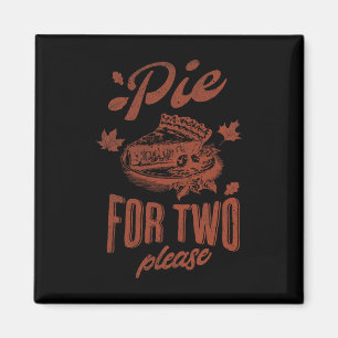 Aimant Tarte pour deux s'il vous plaît Thanksgiving annon