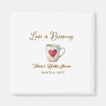 Tasse de café blanc Love is Brewing coeur show bri