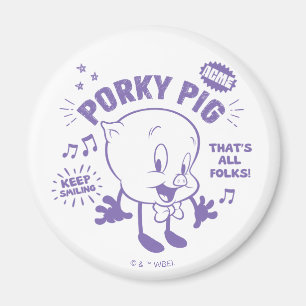 Aimant Tasty Retro Porky Pig