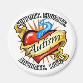 Aimant tatouage cardiaque autiste