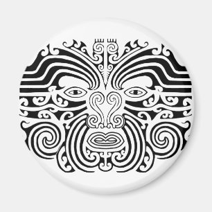 Aimant Tatouage Maori - Noir et Blanc