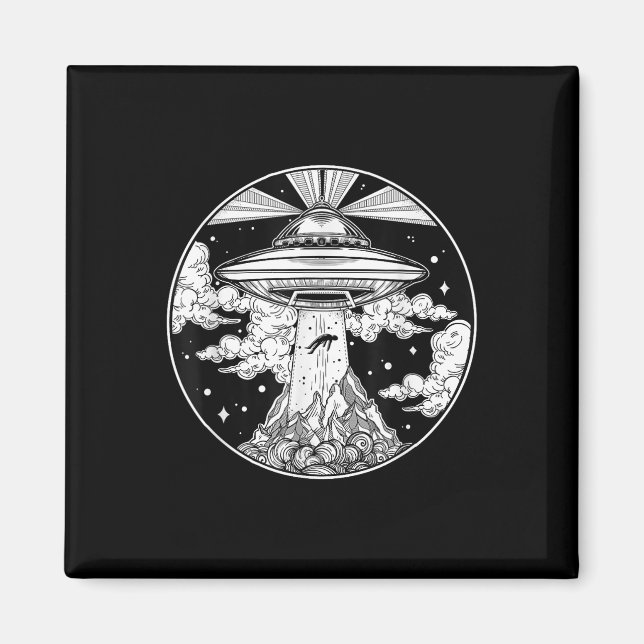 Aimant Tatouage spatial Alien - Ufo 51 Area Roswell Croir (Devant)