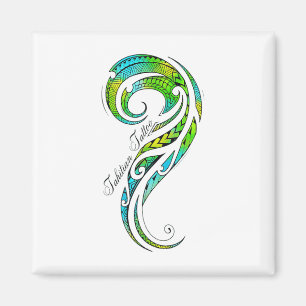 Aimant Tatouage tahitien - Graphique de tatouage hawaïen