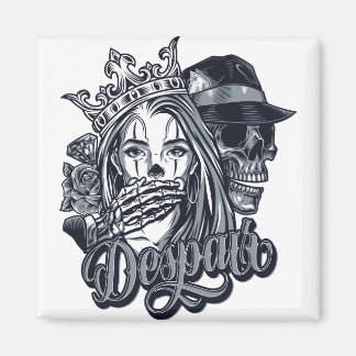 Aimant tatouage Vintage de style chicano
