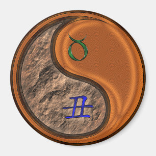 Aimant Taureau & Bœuf de Bois