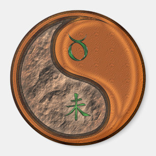 Aimant Taureau & Chèvre de Bois