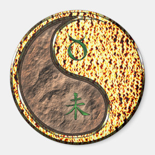 Aimant Taureau & Chèvre de Feu