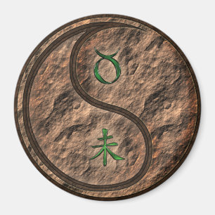 Aimant Taureau & Chèvre de terre