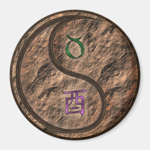 Aimant Taureau & Coq de Terre