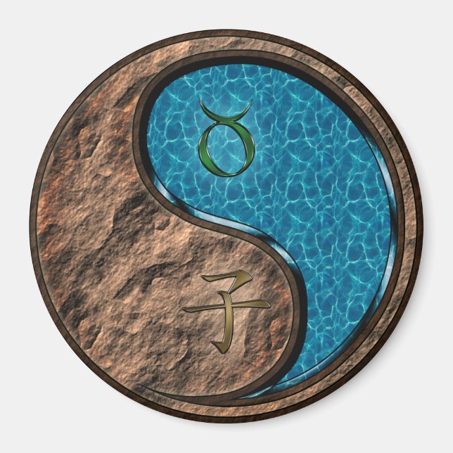 Aimant Taureau & Rat d'eau (Devant)