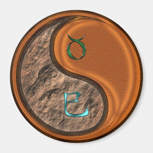 Aimant Taureau & Serpent de Bois