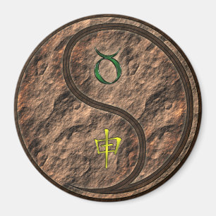 Aimant Taureau & Singe de Terre