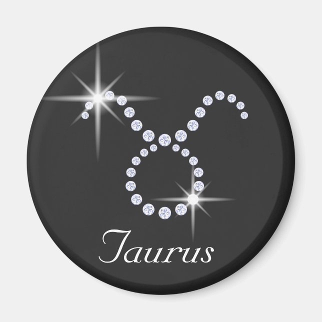 Aimant Taurus diamant étincelant (Devant)
