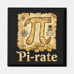 Aimant Taux journée pirate 314 maths maths tarte pun homm