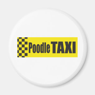 Aimant Taxi de caniche