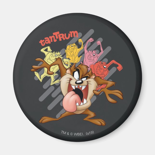 Aimant TAZ™ "Tantrum" Coloré (Devant)