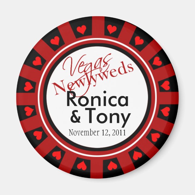 Aimant :: TBA :: Las Vegas Newlyweds Casino Chip Favorise (Devant)
