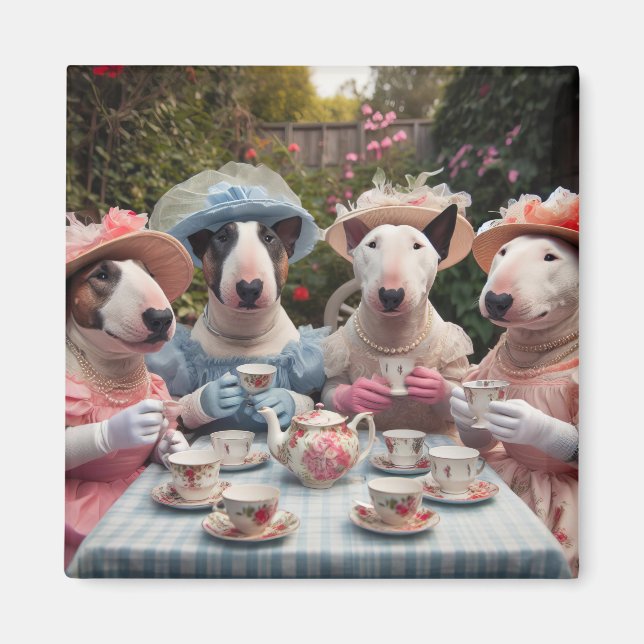 Aimant Tea Party avec les filles (Devant)