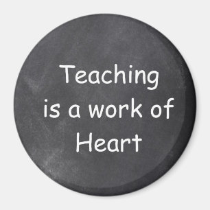 Aimant Teaching Work Heart Chalkboard Design Venin Idea